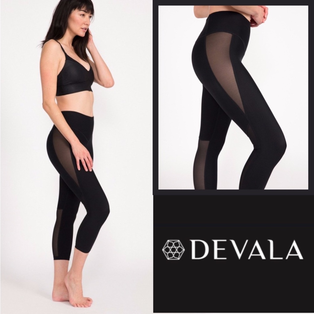🌱Devala Kali 3/4 Mesh-Panel Capri